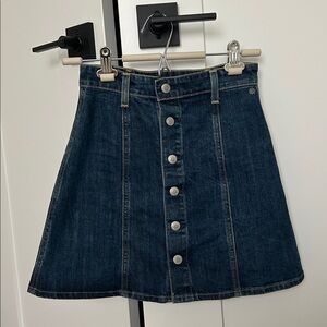 Alexa Chung AG Dark Blue Denim Skirt